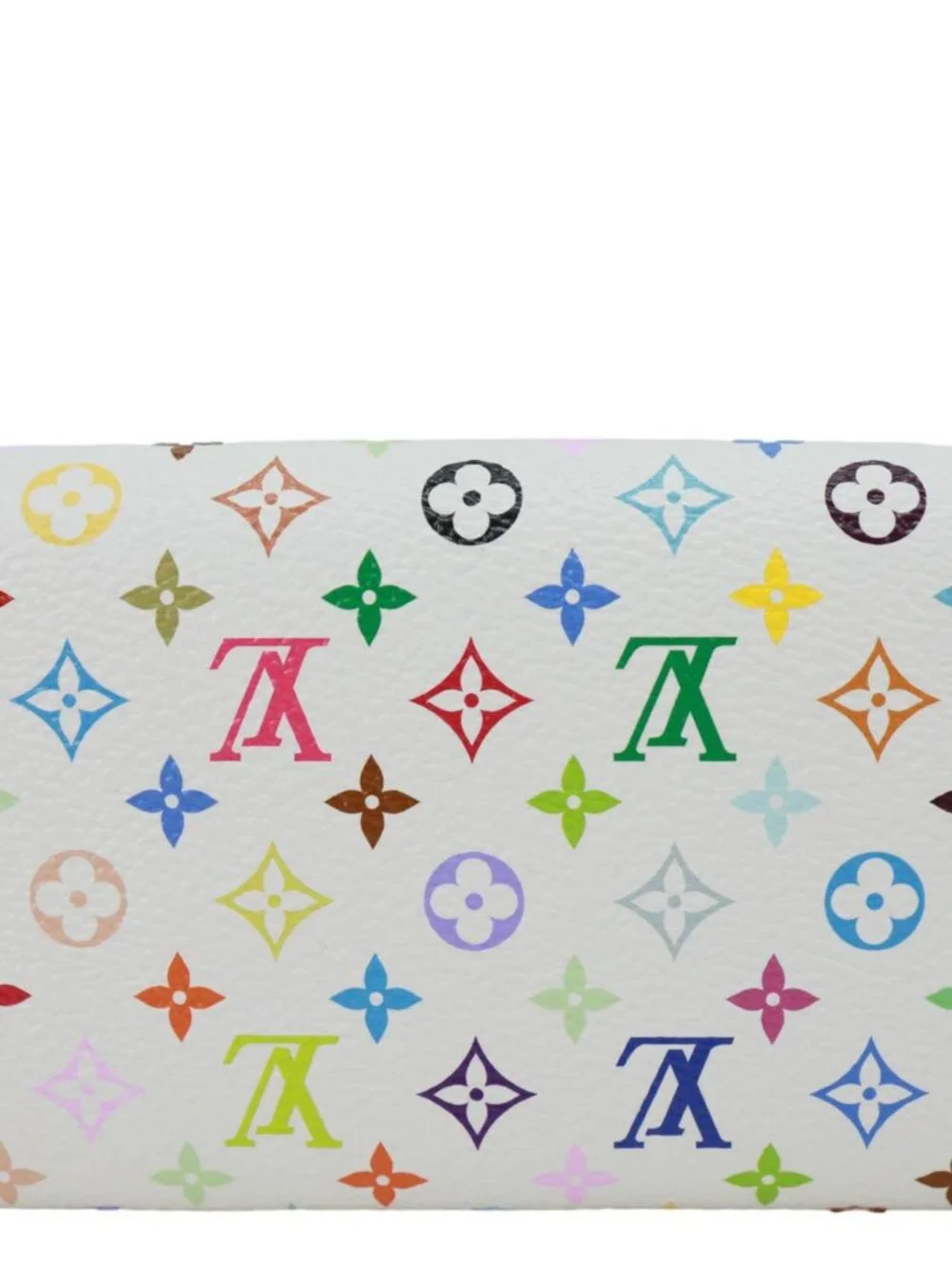 Louis Vuitton  x TM Rosalie Multicolor Monogram Canvas Coin Purse White